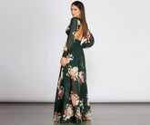 Irina Floral Stylish Chiffon A-Line Dress InsStreet